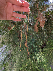 Sample Sale: Thin Gold Rope Necklace in Stainless Steel