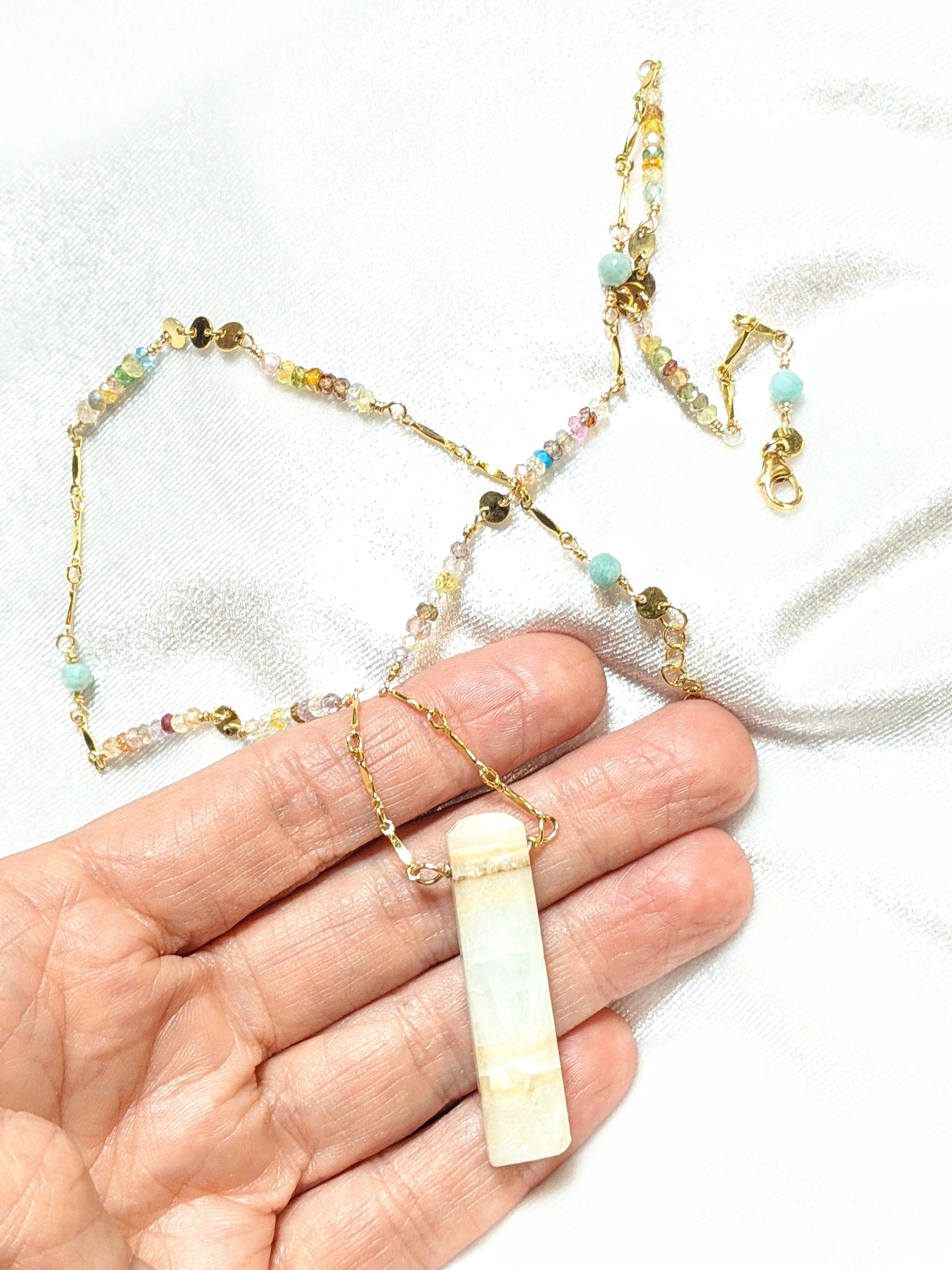 City Escape Aragonite Necklace OOAK