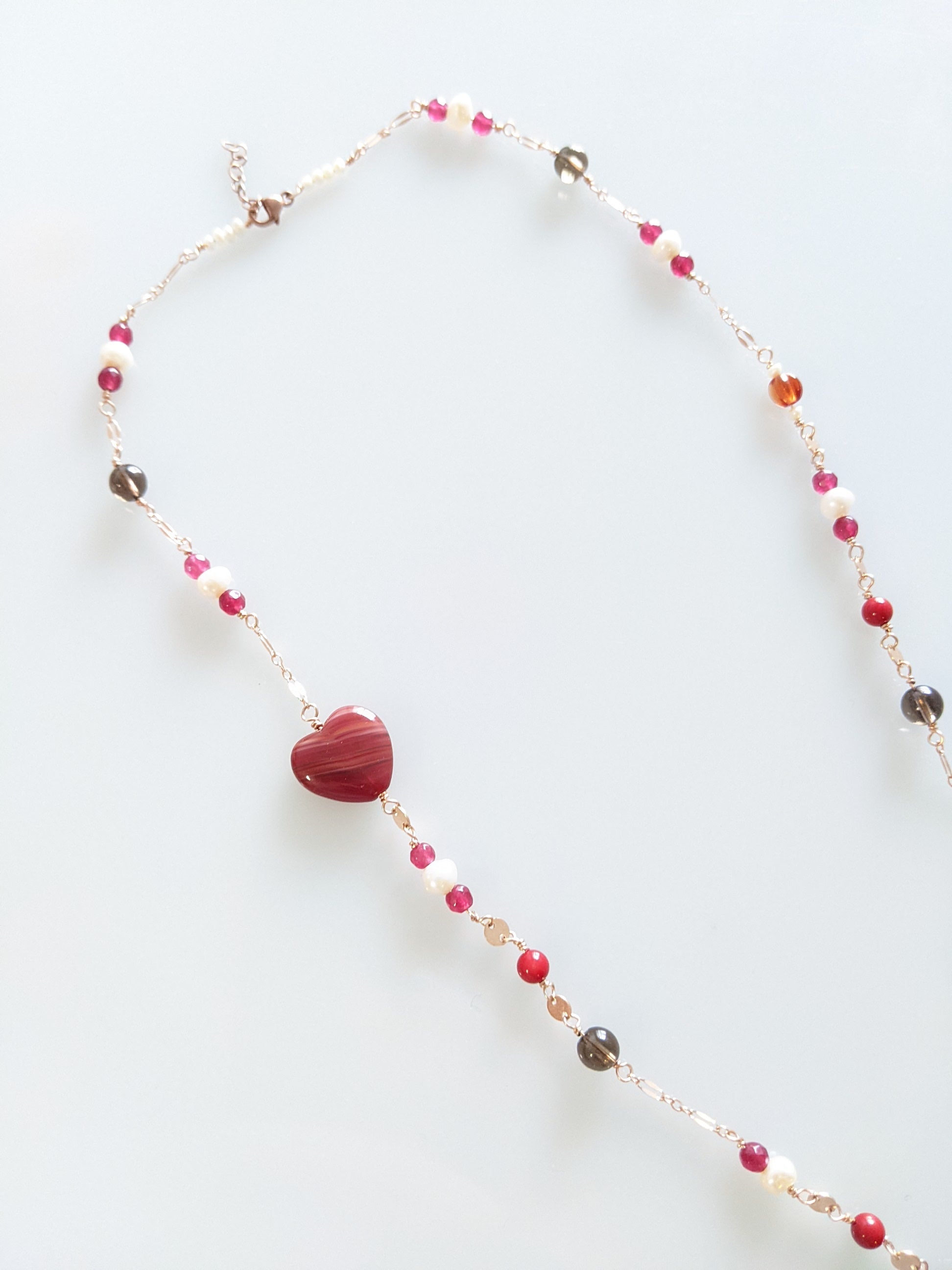 Renewal, Vitality and Passion Necklace in Rose Gold Fill