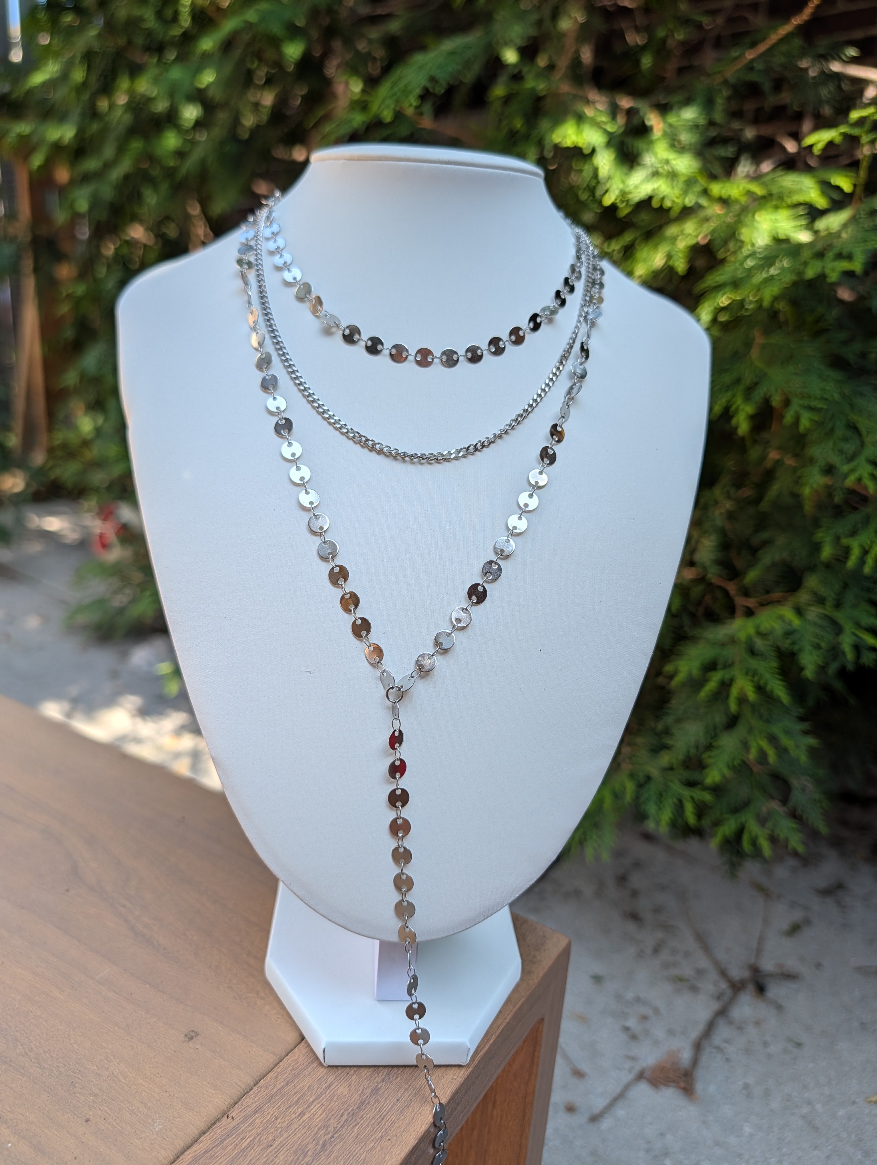 Sample Sale: Layering Y Necklace in Stainless Steel