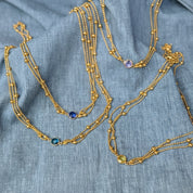 Sample Sale: Stainless Steel Birthstone Necklace