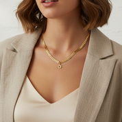 Sample Sale: Chevron Pendant Necklace — Sun