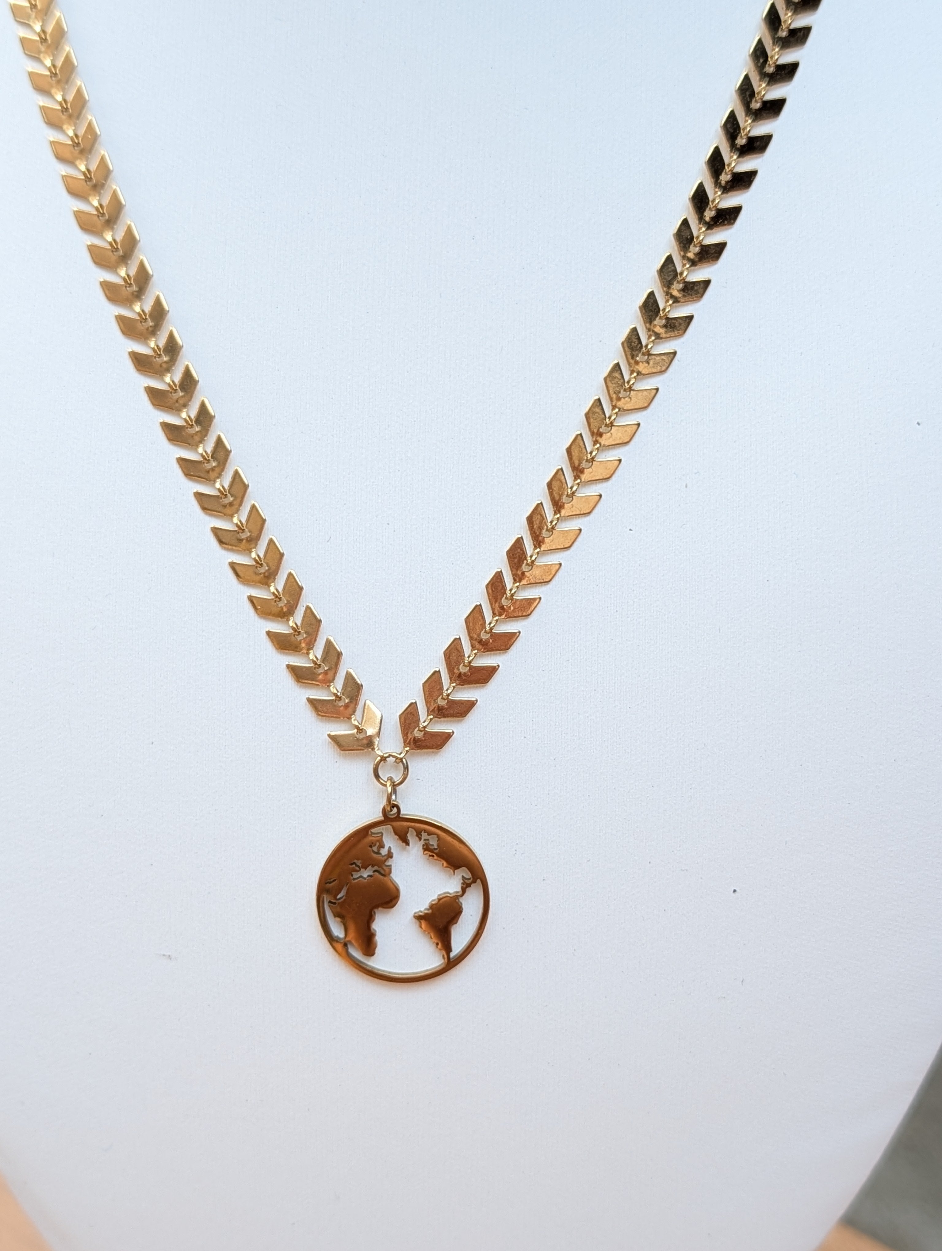 Sample Sale: Chevron Necklace - Earth