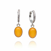 Honeylight Earrings | Sterling Silver Baltic Amber | Tears of the Sun