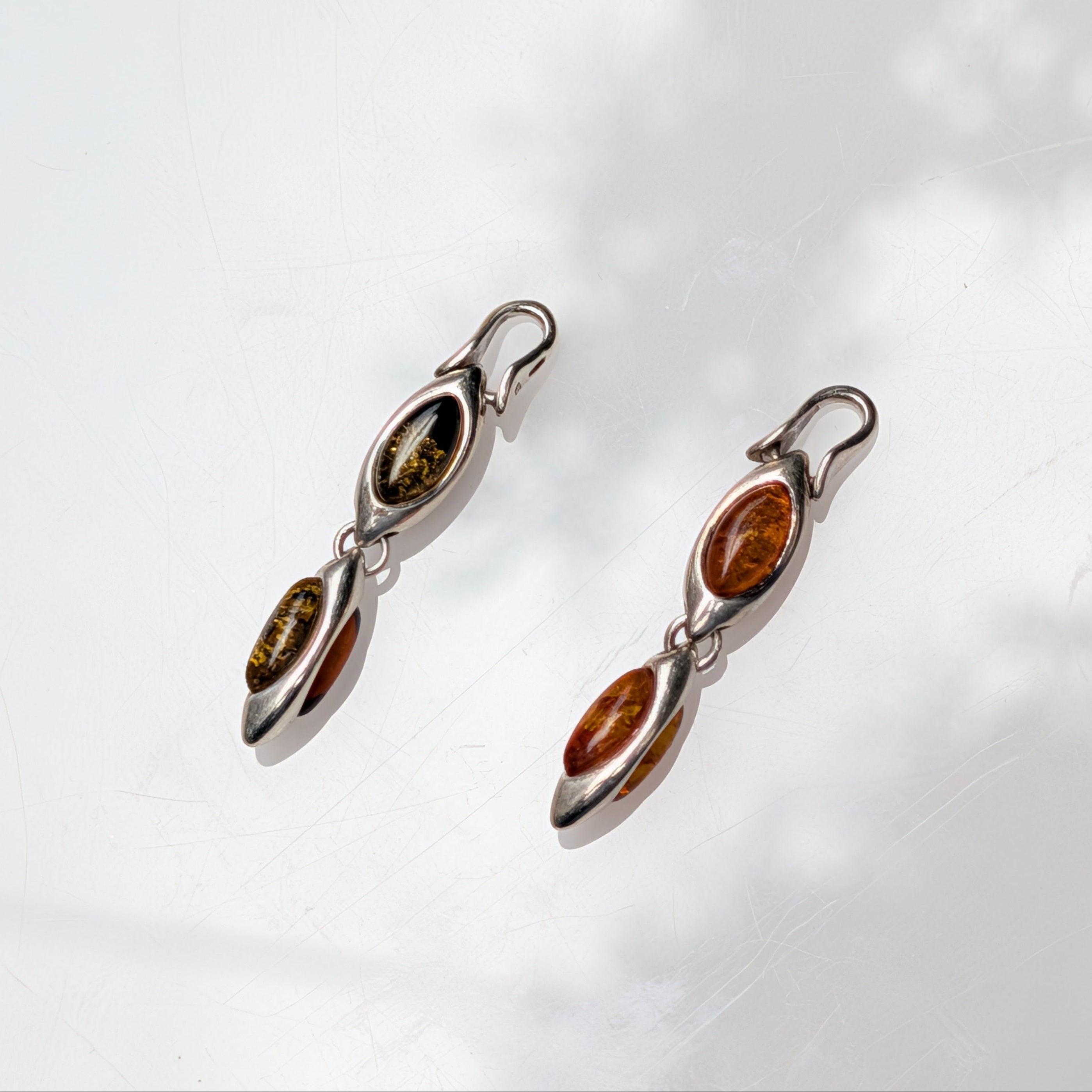 Sunstream Pendant | Sterling Silver Baltic Amber | Tears of the Sun