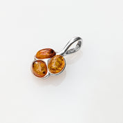 Sunpetal Pendant | Sterling Silver Baltic Amber | Tears of the Sun