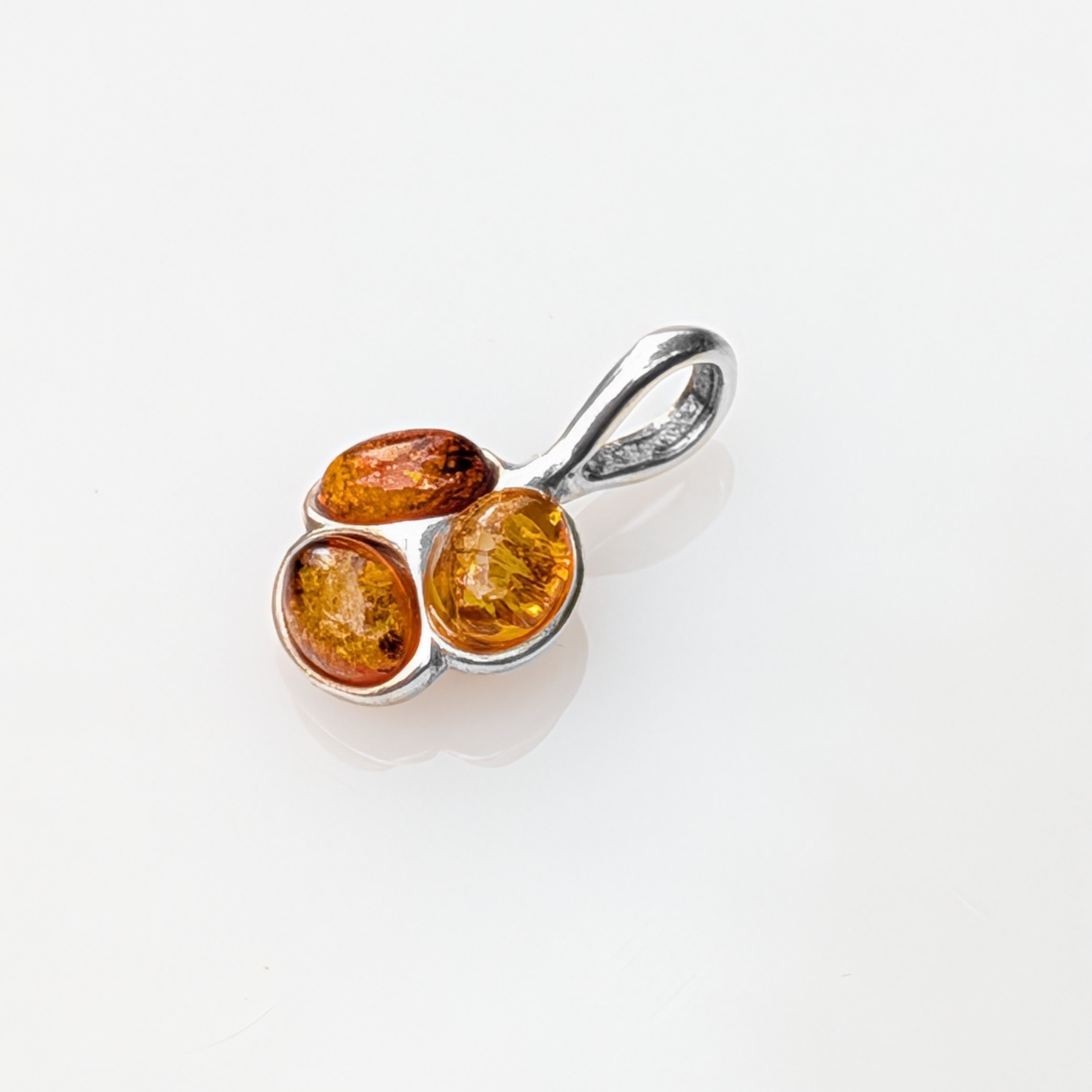 Sunpetal Pendant | Sterling Silver Baltic Amber | Tears of the Sun