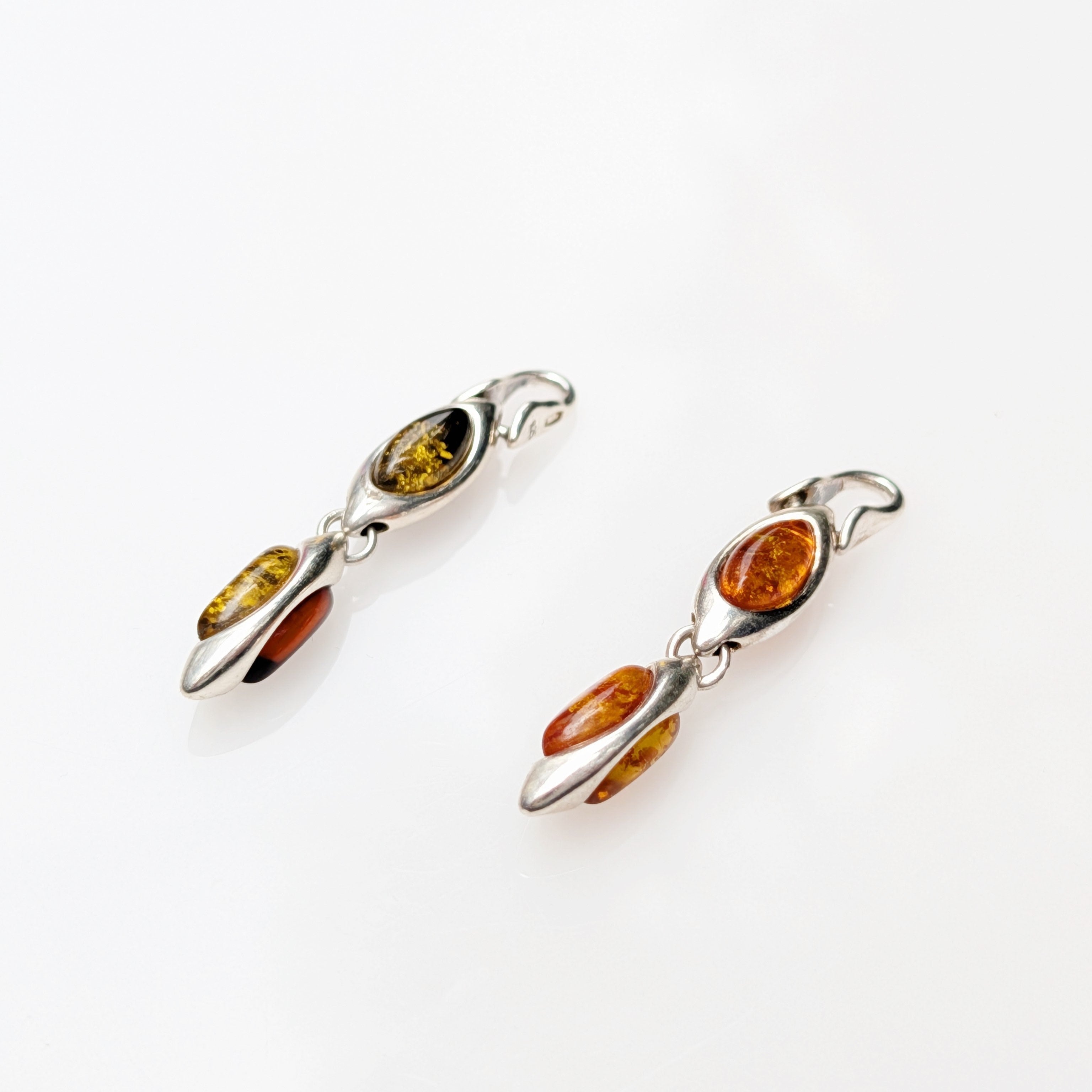 Sunstream Pendant | Sterling Silver Baltic Amber | Tears of the Sun
