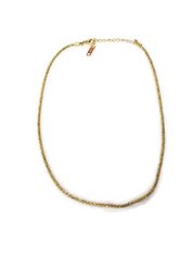Sample Sale: Round Sparkling Necklace in Stainless Steel