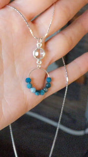 Sample Sale: Apatite Necklace in Sterling Silver