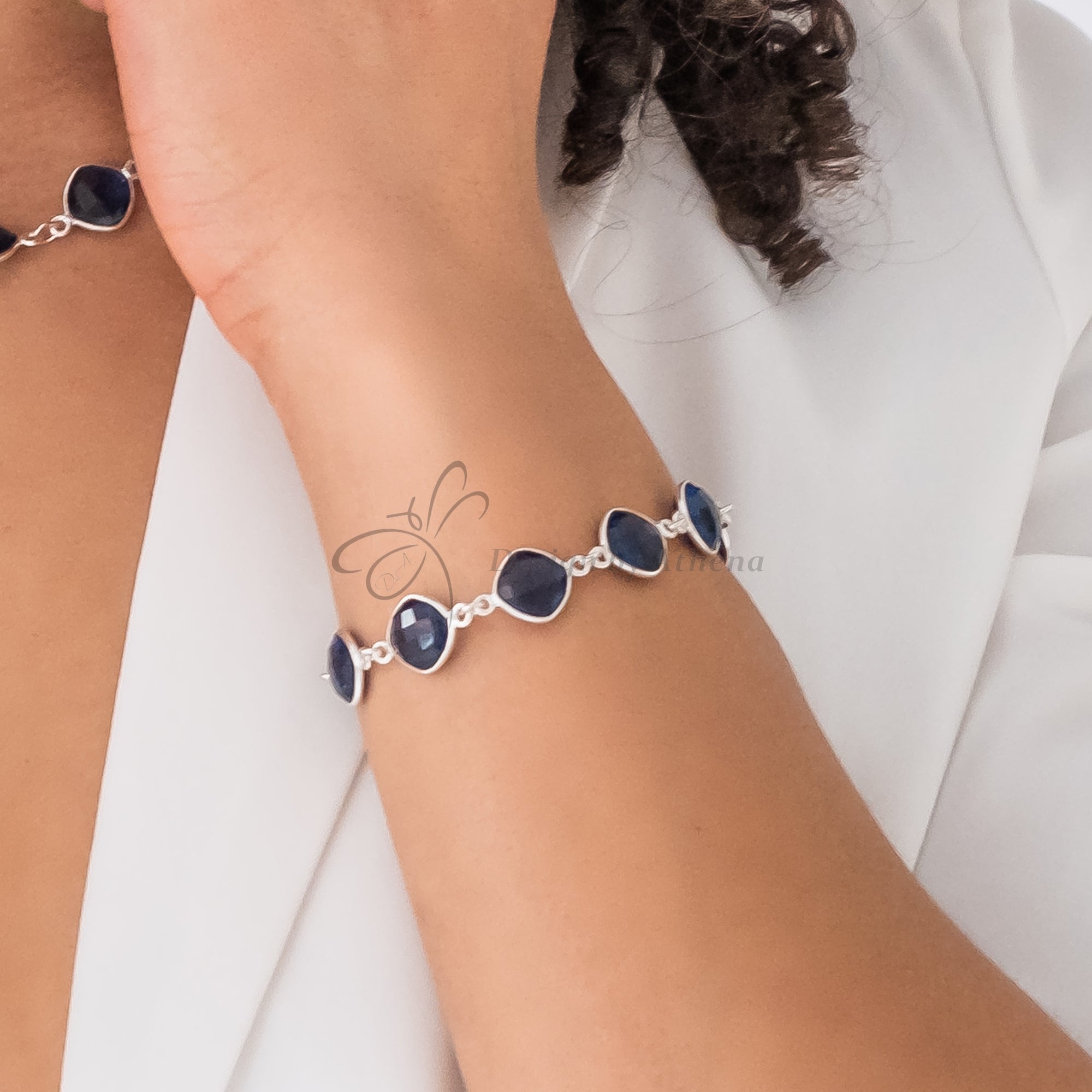 Sterling Silver Kyanite Statement Bracelet