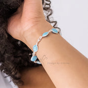 Sterling Silver Turquoise Statement Bracelet