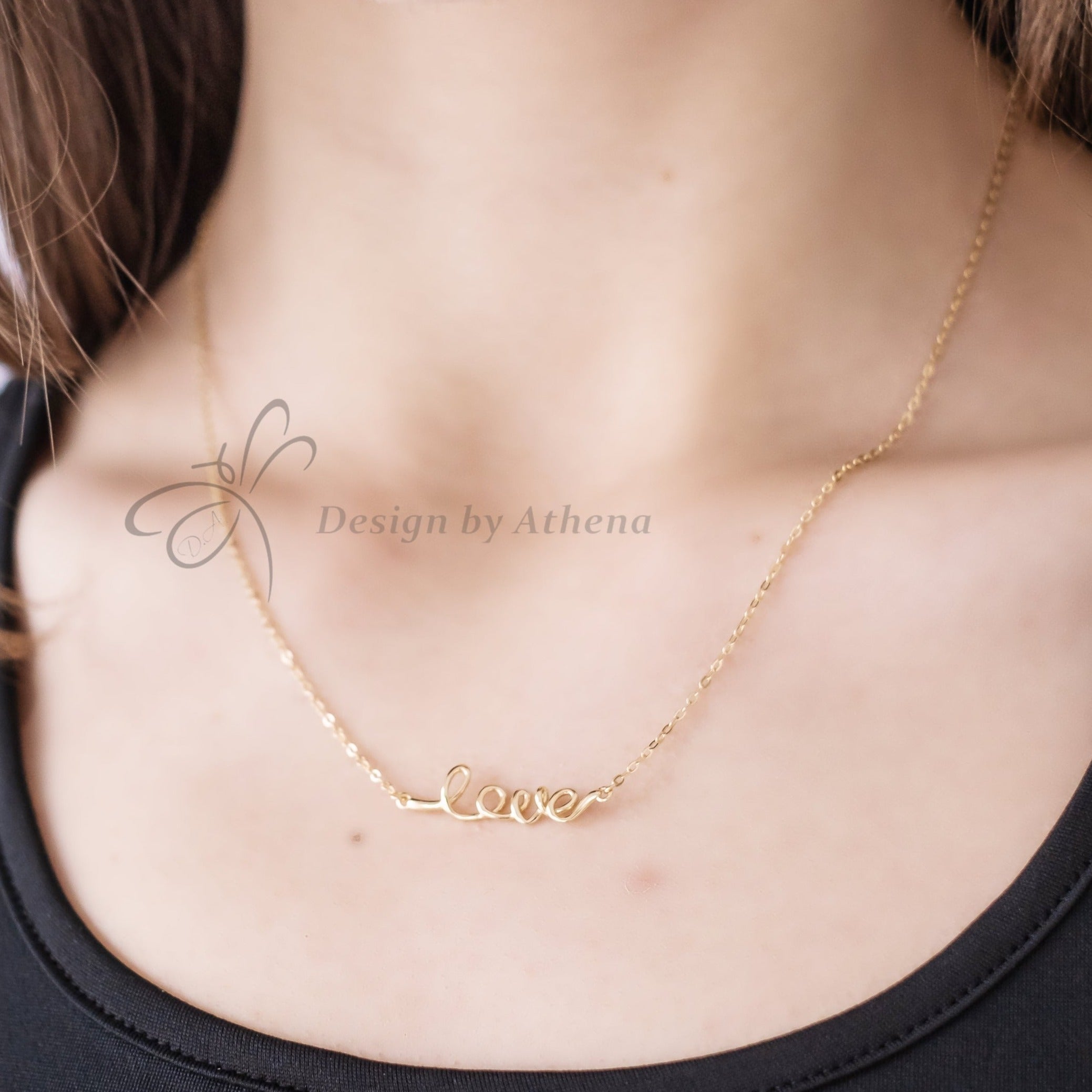 Sample Sale: Love Necklace in Sterling Silver