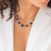 Sterling Silver Kyanite Statement Necklace