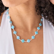 Sterling Silver Turquoise Statement Necklace